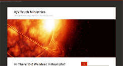 Desktop Screenshot of kjv-truth-ministries.org